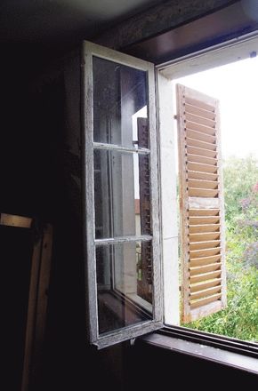 Menuiserie existante, simple vitrage bois