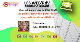 WEB'RDV du 9 septembre sur les syst�mes de ventilation