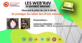 WEB'RDV du 8 juillet sur le radon