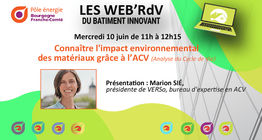 WEB'RDV du 10 juin sur l'Analyse du Cycle de Vie