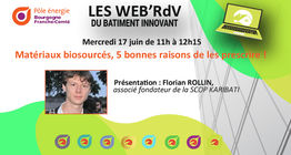 WEB'RDV du 17 juin sur les Mat�riaux Biosourc�s
