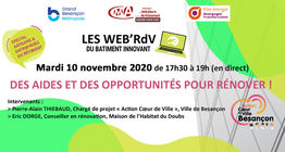 WEB'RDV du 10 novembre sur l'action Coeur de ville de Besan�on