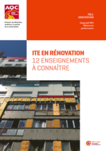 Rapport REX B�timents Performants - L'ITE en r�novation, 12 enseignements � conna�tre